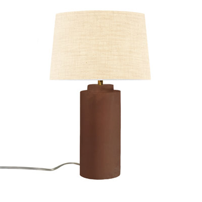 Luminance - Lampe portable tour en céramique - Or antique - Blanc