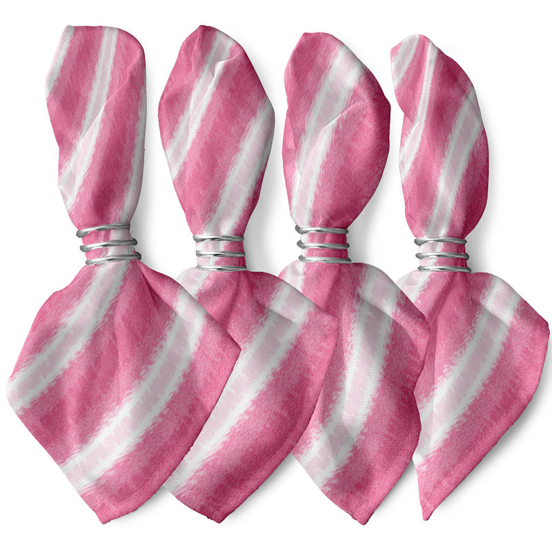 Ensemble de serviettes 4 pièces Hatch Lines, Rose