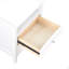 Table de chevet 2 tiroirs Weston White-319170686