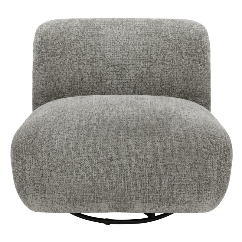 Upholstered Swivel Accent Chair, Gray