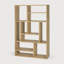 M Solid Wood Geometric Bookcase