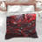 Red Fluid Abstract Comforter-126342622