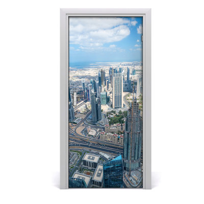 Skyscraper Door Decal