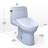 WASHLET 1 GPF Elongated Floor Mounted One-Piece Toilet (S7A Bidet Seat Included)
