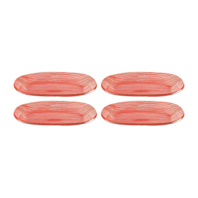 Glass Dinnerware 7.75" x 4.25" x h:0.5" Oval Glass Platter (Set of 4)