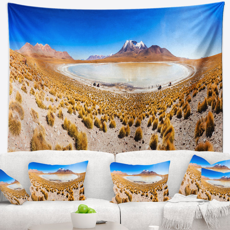 Tapisserie panorama altipalno seascape lake bolivie, H 32 po x l 39 po