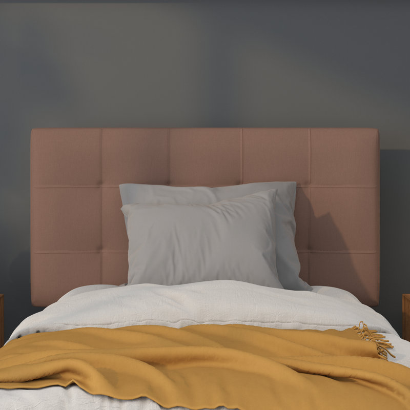 Tête de lit tapissier capitonnée Ciriaca, Chameau, Simple