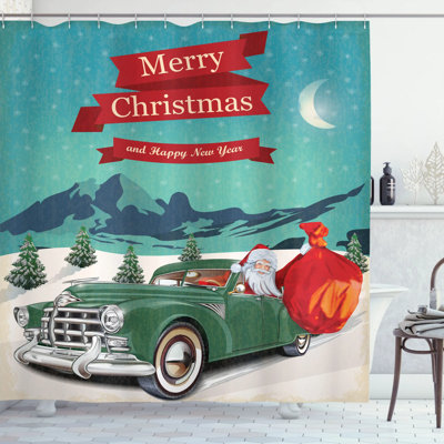 Shower Curtain with Hooks Included