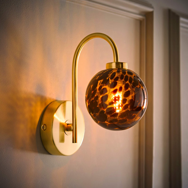 Wall Sconce, Gold, No