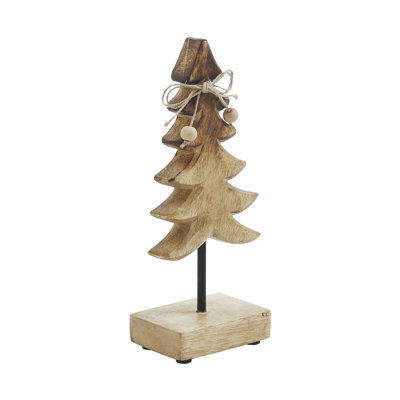 Two-Tone Natural Wooden Tree Small