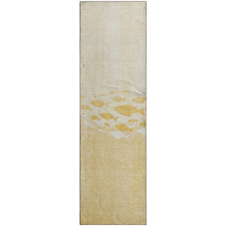 Premium Machine Washable Cerrito Gold Rug