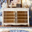Banc de rangement blanc en bois manufacturé