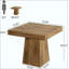 Petite table de conversation, table de salle à manger carrée, table de cuisine, table de vestibule