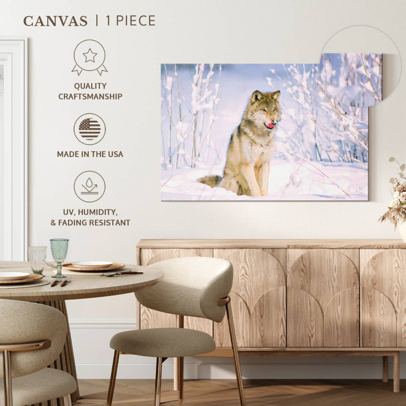 Brampt Feral Timber Wolf, 30" H x 45" W