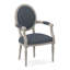 Chaise avec accoudoirs en tissu Dauphin-71069668-71069644