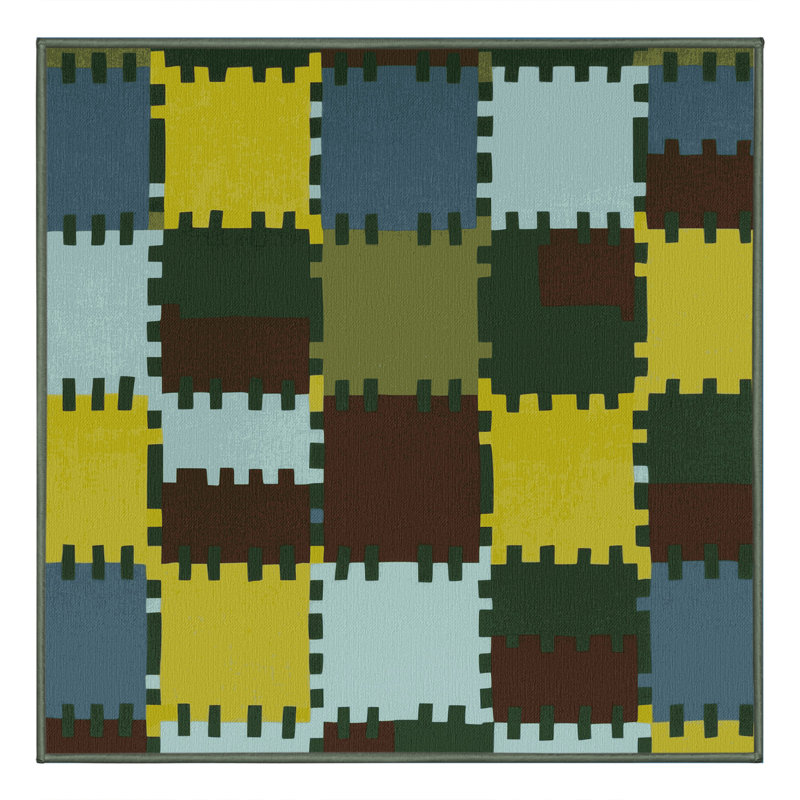 Pixelated Plains Rug, Square 5'