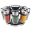Spice Jar & Rack Set with Adjustable Racks