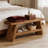Entryway Bench,2-Tier Shoe Bench,Rectangular Bed Bench