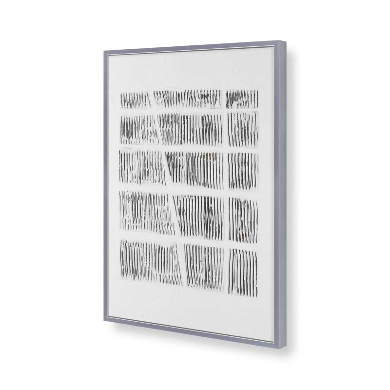 Reproduction d'art «Freehold domaine I» par Michael Willett, Open Corner Framed Print without Mat Paper, Argent argent
