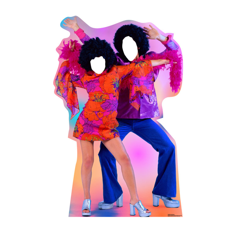 70's Dance Couple Life-Size Cardboard Standup