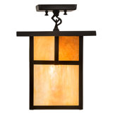 Hyde Park "T" Mission 1 - Light Semi Flush Mount