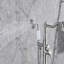 Caruthers 1 Handle Floor Roman Tub Faucet with Diverter