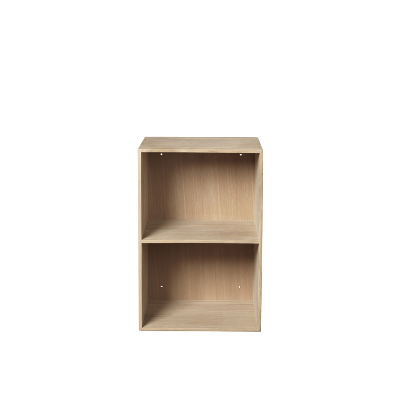 Mogens Kock B98 Solid Wood Bookcase, (2 Shelves) 14.17"H x 21.26"W x 12.6"D