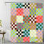 Rideau de douche coloré multicolore 72 x 72 po