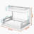 Under Sink Organizer, Pull Out Cabinet Organizer 2-Tier Slide Out Sliding Shelf Under Cabinet Storage Multi-Use For Under Kitchen Bathroom Sink Organizers And Storage,White,1 Pack