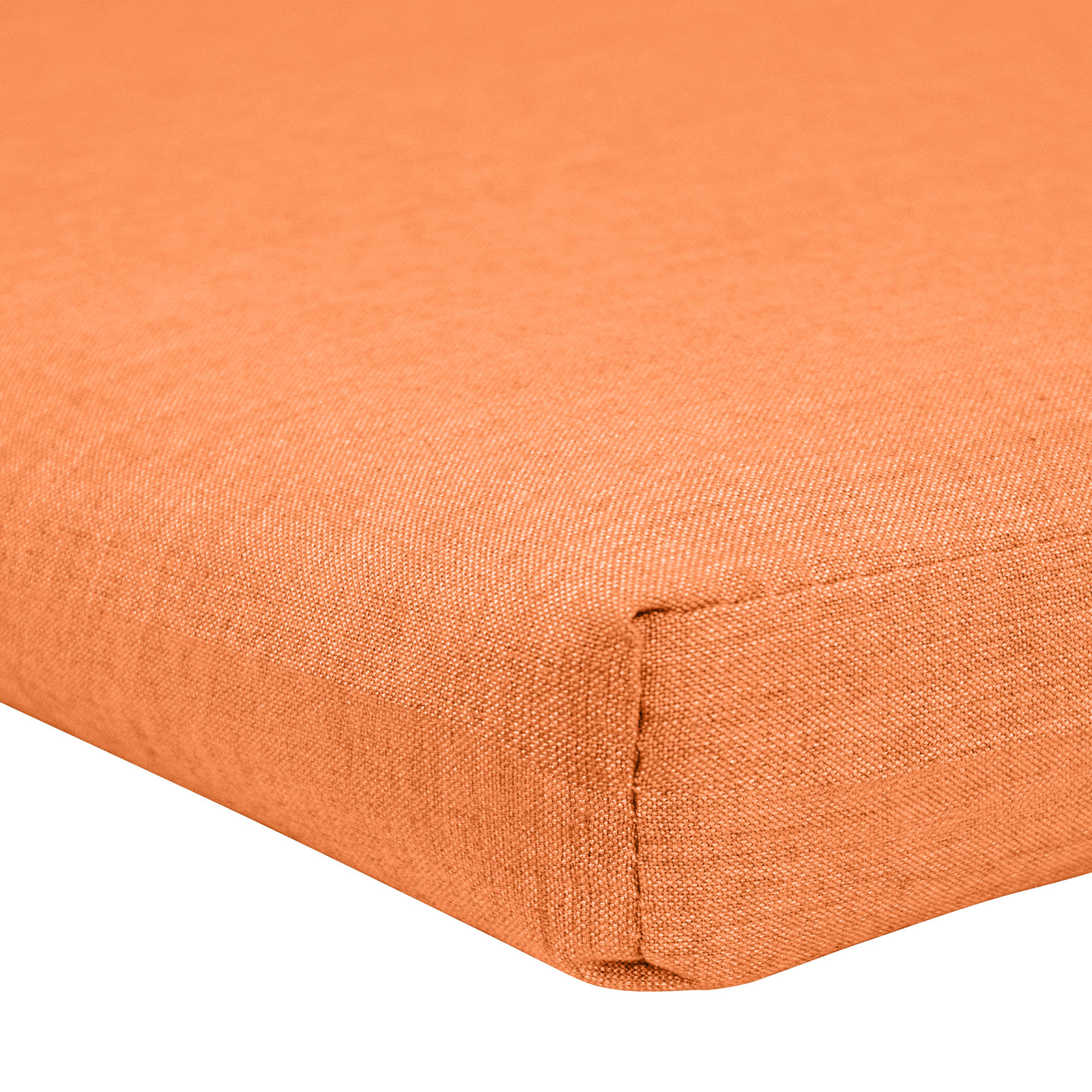 44" Sunbrella® Bench Cushion, Sunbrella Upholstery Tangerine Sunbrella® Canvas