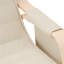 Chaise berçante George Oliver, tissu crème