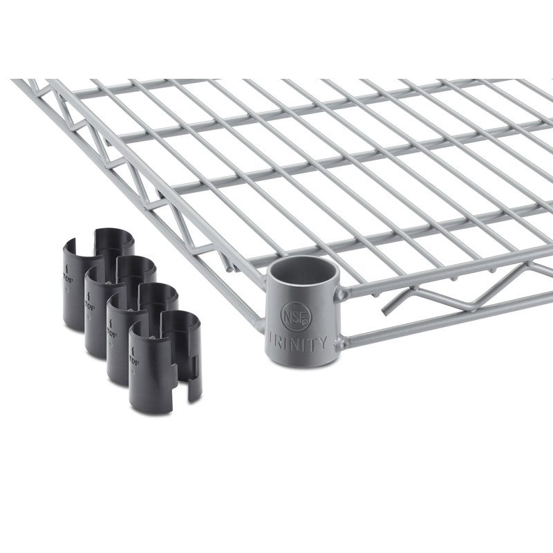 Tablette en fil d'acier gris NSF de l 48 po x P 18 po TRINITY