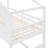Twin Over Twin House Bunk Bed With Ladder, Wood Bed-White-530295812