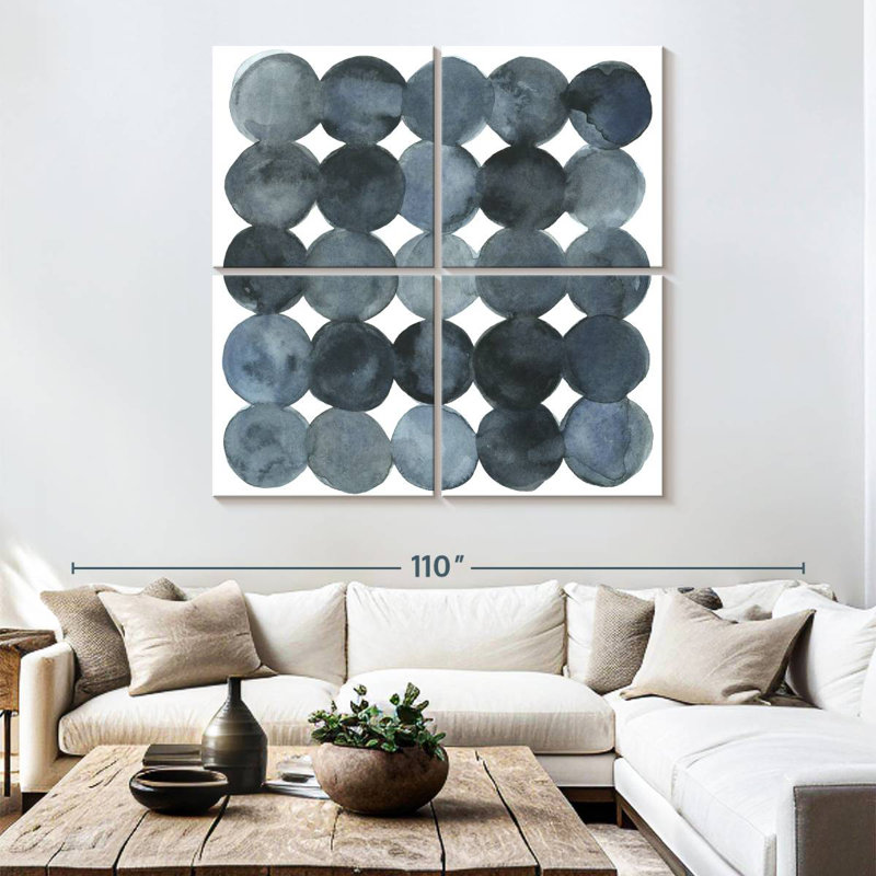 Blue Grey Density II, 74" H x 74" W