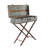 Laforce Metal Side End Gray Accent Table with Suitcase Style Top