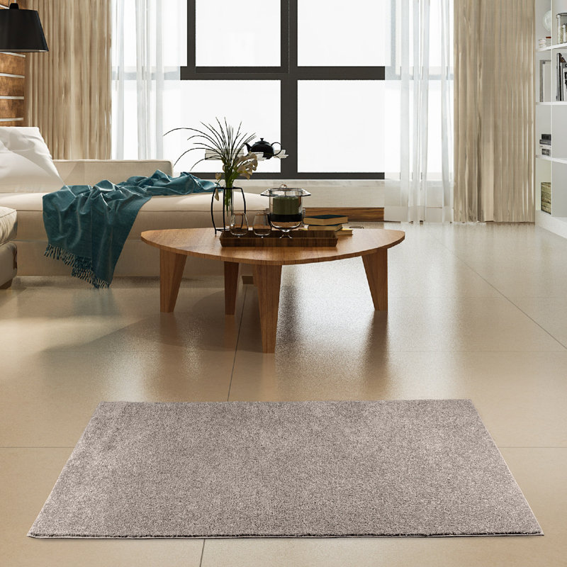 Ensemble de tapis intérieur / extérieur en polyester touffeté à la machine Croftshire, Rectangle 1 pi 6 po x 2 pi 3 po