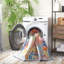 Tapis bleu / orange Bottone-1147487768