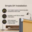 Thermal Blackout Roller Blind - Trimmable Cut to Size - Heavy Duty Metal Tube-1268557032-1274649706