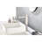 Bathroom Tap In Brushed Nickel, Single Hole Sink, Stainless Steel, Corrosion, Silent Splash- Water Release Handle Faucet, Nickel Appearance, Corrosion Resistance, Fingerprint Proof, Steady Stream