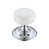 Plain White Porcelain/Polished Chrome