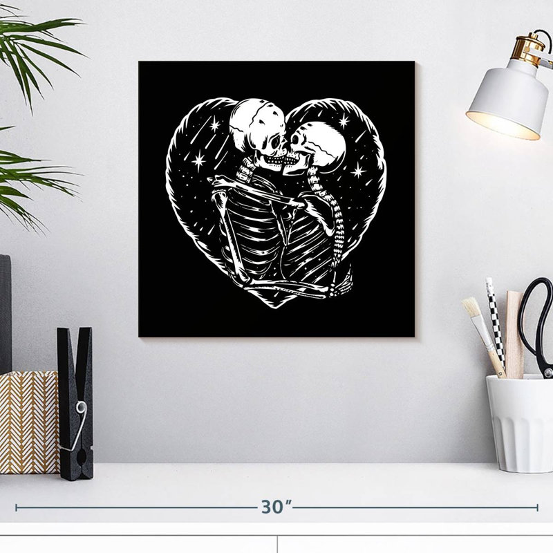 Hitzel Skeleton Romance, 16" H x 16" W
