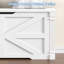 Banc de rangement 39,4 "avec 2 charnières de sécurité, colonne romaine de style campagnard-1415255704