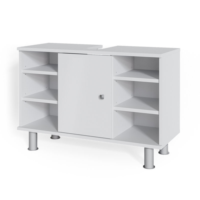 Bodan 800mm Free-Standing Single Vanity Base, White