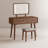 Solid Wood Makeup Vanity, Detachable Mirror, Adjustable Lighting, Equipped with Three Drawers-107934571-131238107