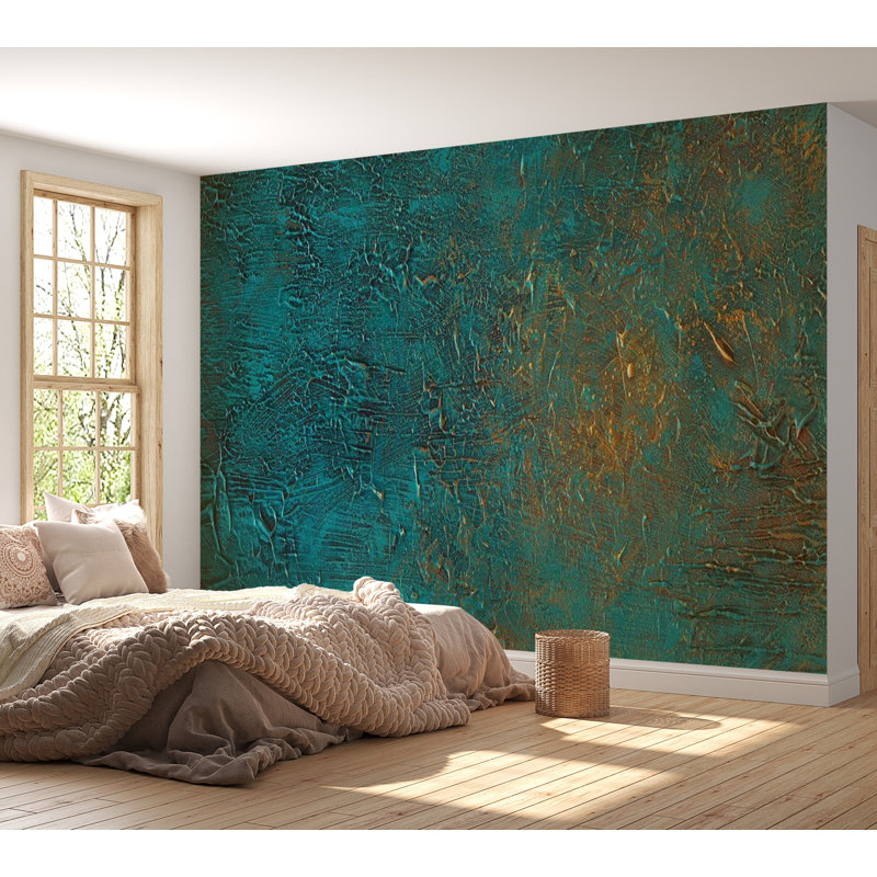 Murale miroir azur, L 82 po x l 118 po