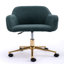 Chaise de bureau verte en tissu Teddy-814594620