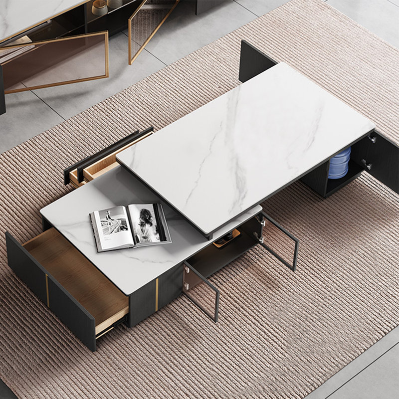 Grande table à thé rétractable