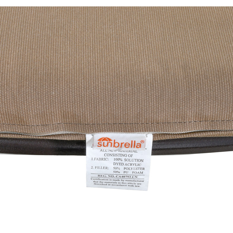 Repose-pieds Florann Savannah avec coussin Sunbrella