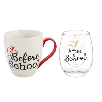 17oz. Ceramic Drinking Glass Set