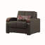 Fauteuil rembourré convertible avec rangement